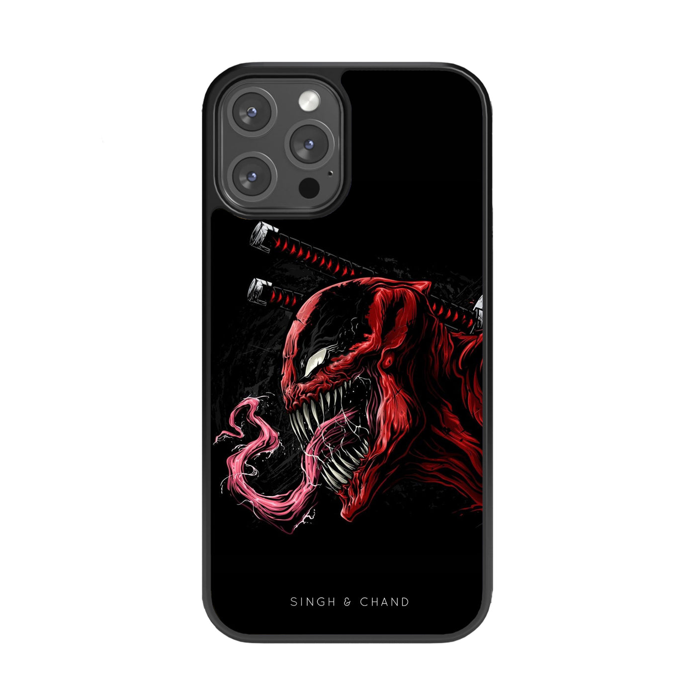 VENOM The red skull Glass Phone Case