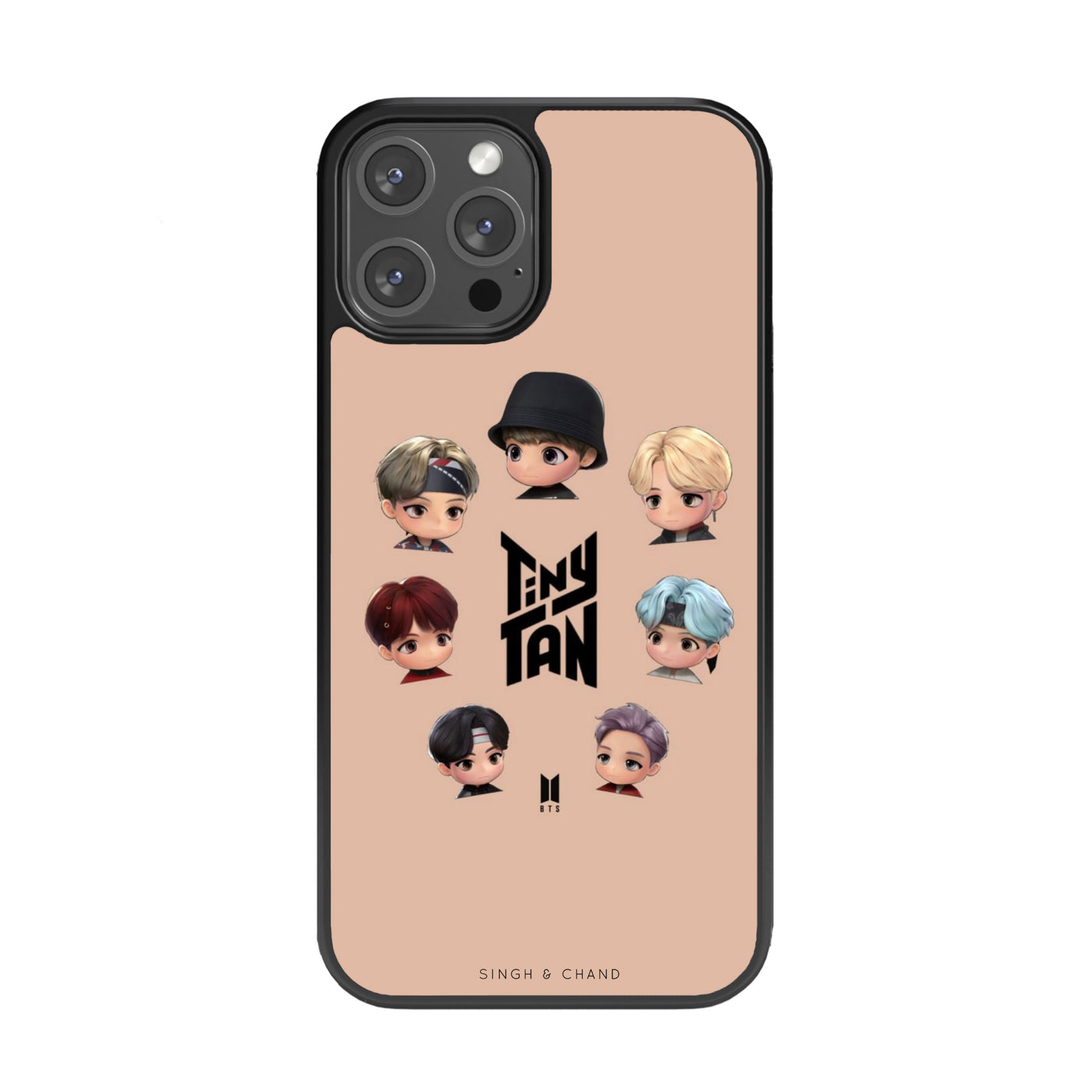 BTS TINY TAN Glass Phone Case