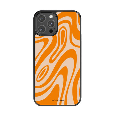 Citrus Swirl Glass Phone Case