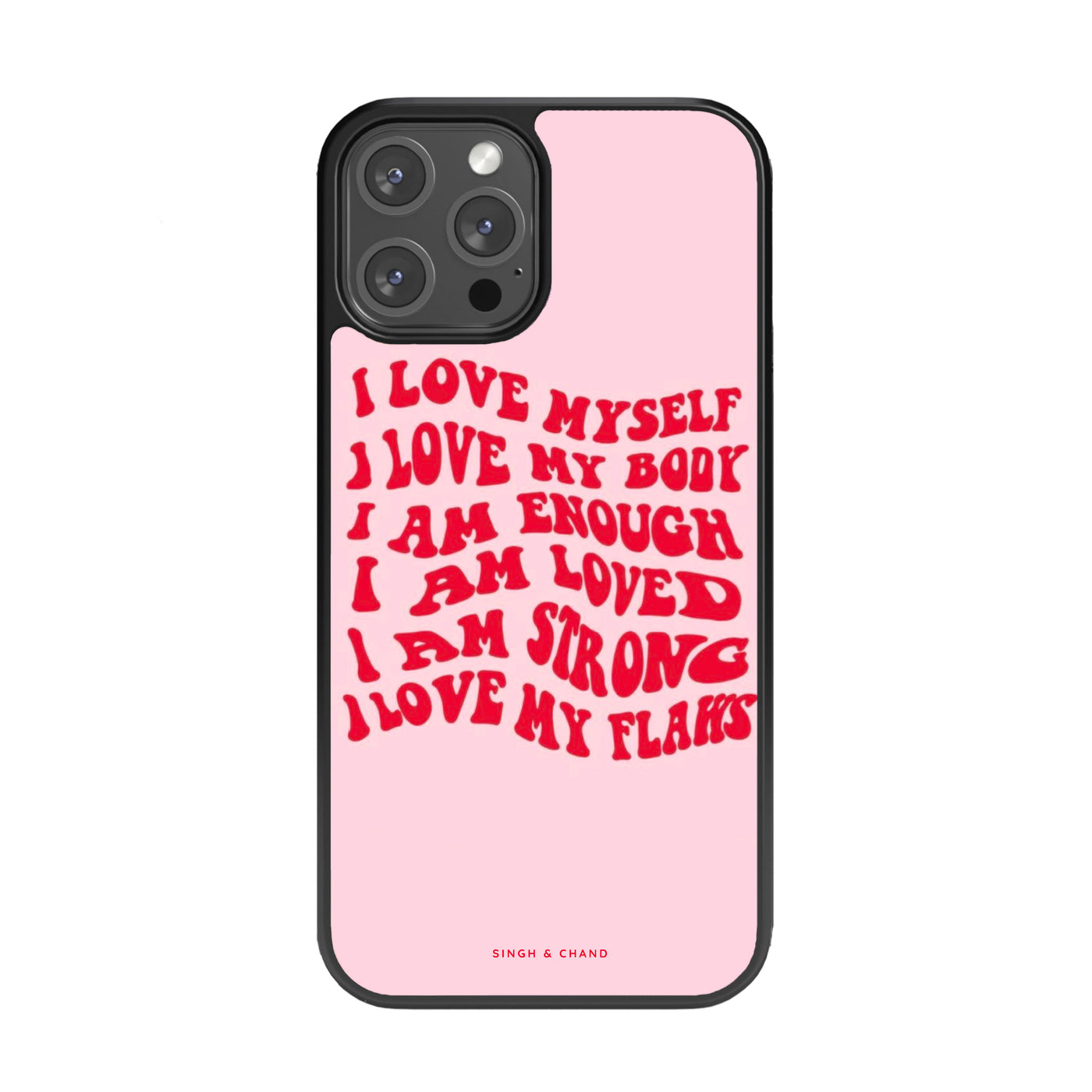 Body Positive Affirmations Glass Phone Case