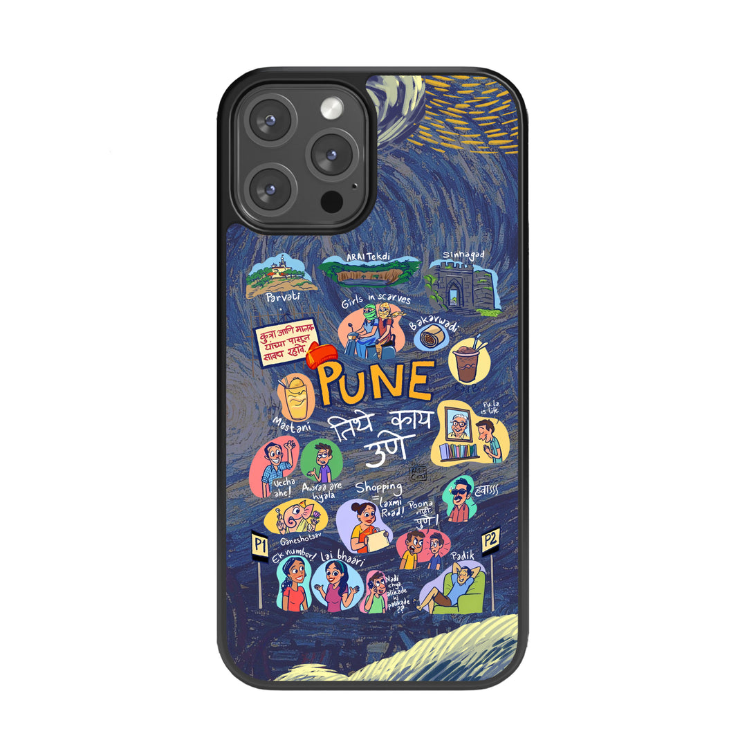 Pune City Style Glass Phone Case