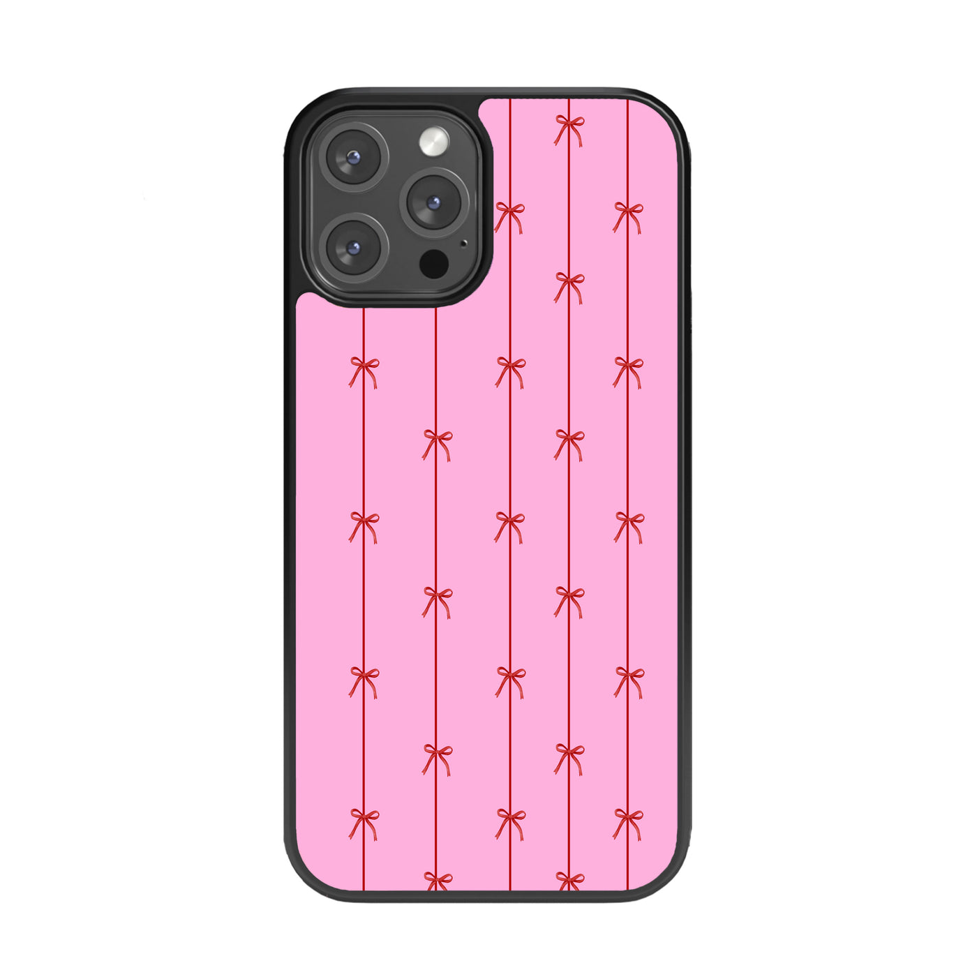 On Wednesdays We Wear Pink Glass Phone Case