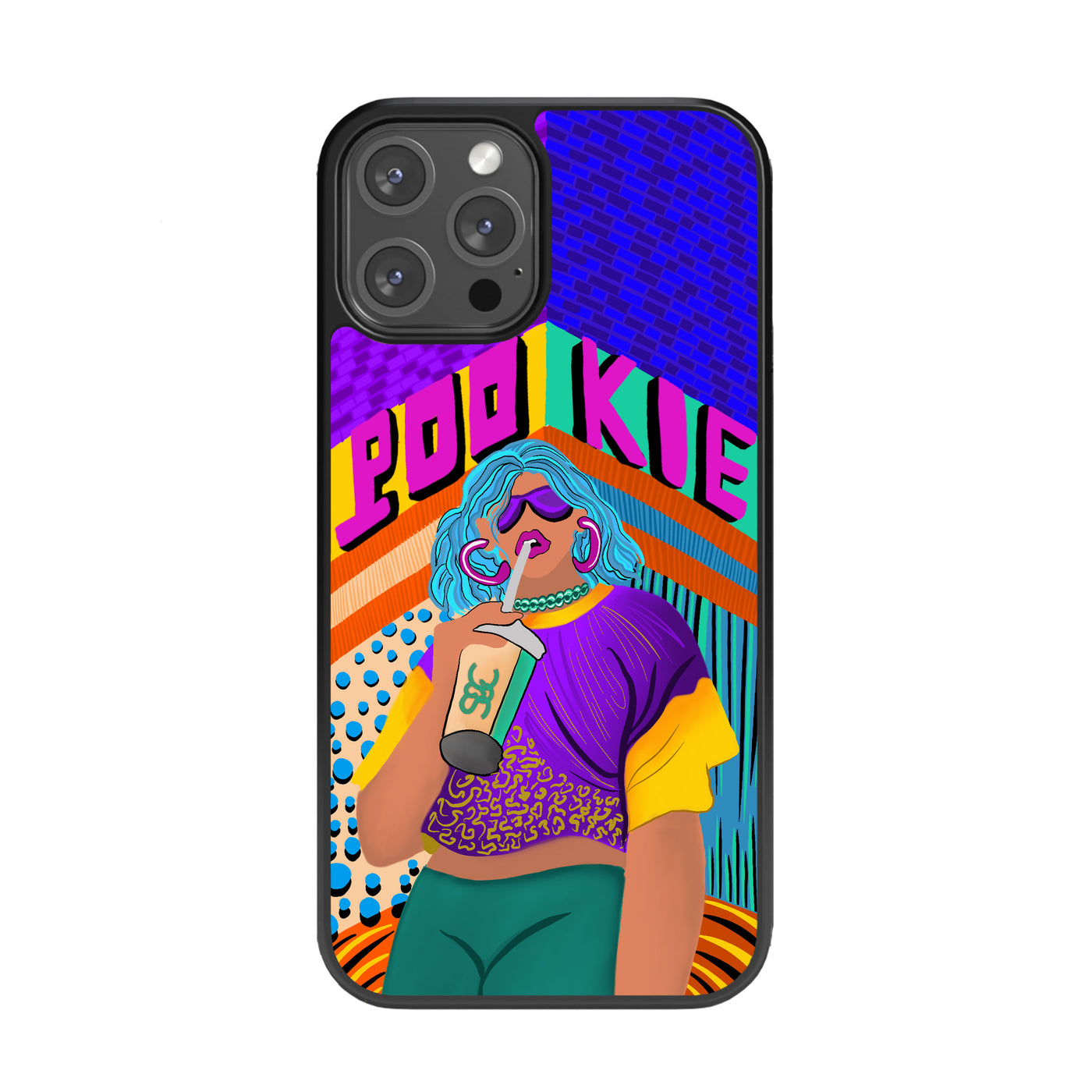 Pookie Vibe Tribe Glass Phone Case