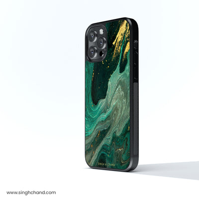 Northern Lights Glass Phone Case