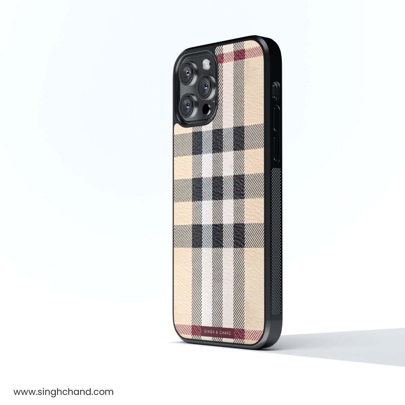 Royal checks Glass Phone Case