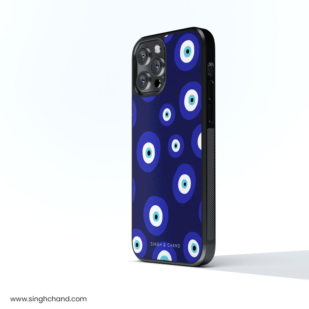 Greek Evil Eye Glass Phone Case