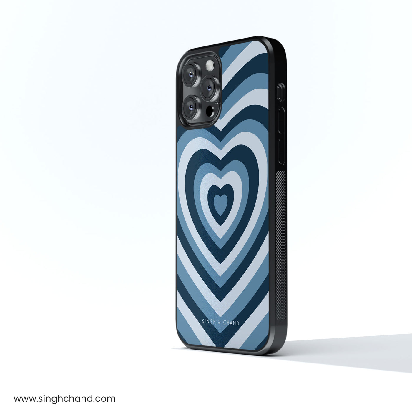 Steel Blue Glass Phone Case