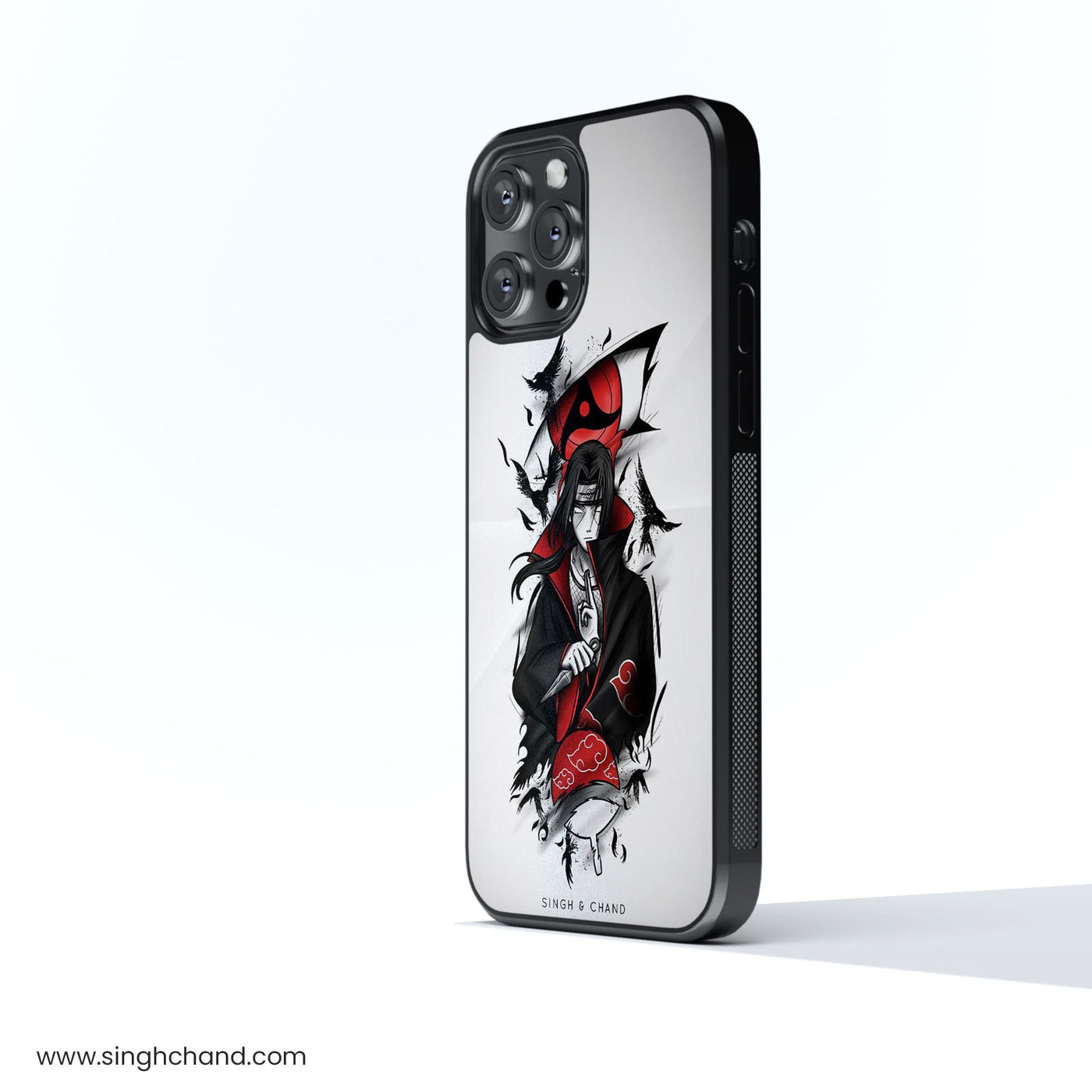 ITACHI SHARINGAN Glass Phone Case