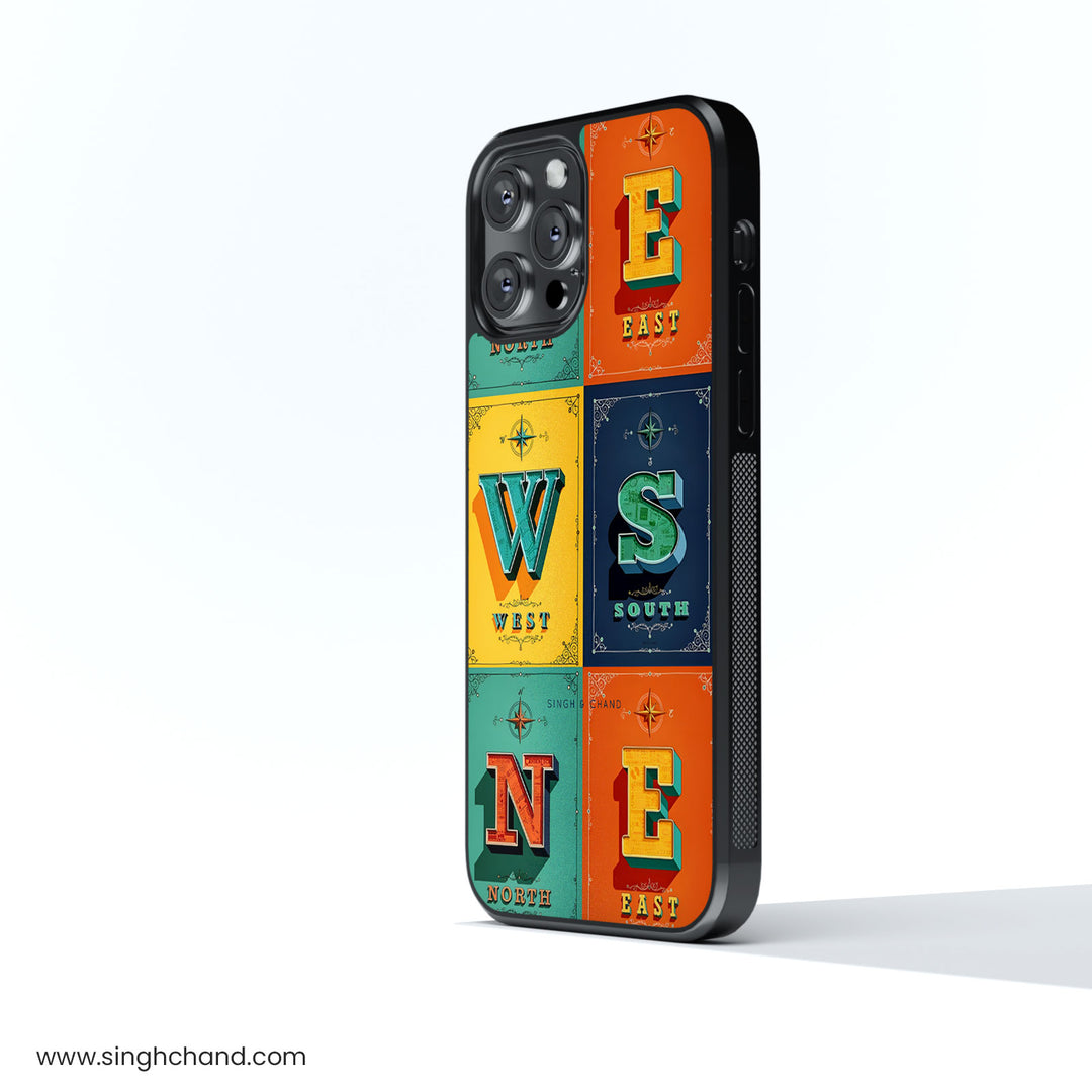 Compass Glass Phone Case