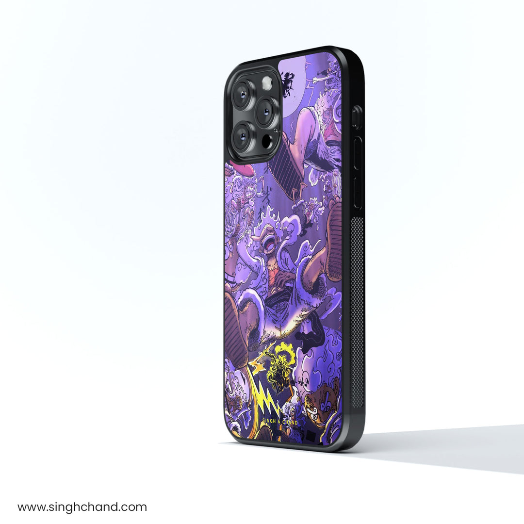 Gear 5 Luffy 2.0 One Piece Anime Glass Phone Case