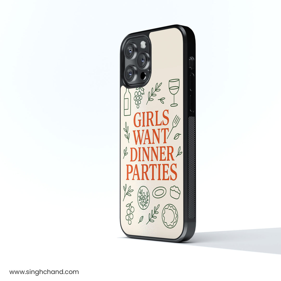 Dinner Over Drama Glass Phone Case