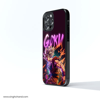 Super Goku Glass Phone Case