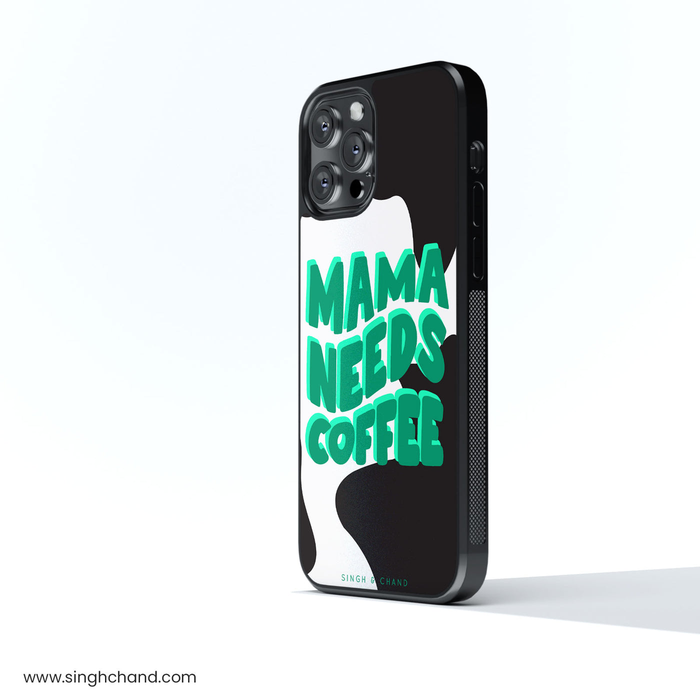 COFFEE MAMA Glass Phone Case