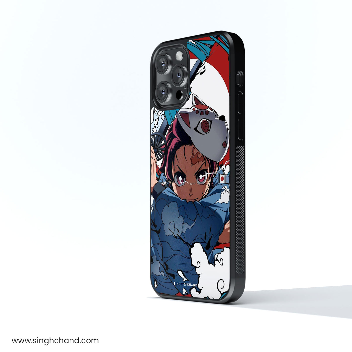 Tanjiro Water Breathing 1.0 Demon Slayer Anime Glass Phone Case