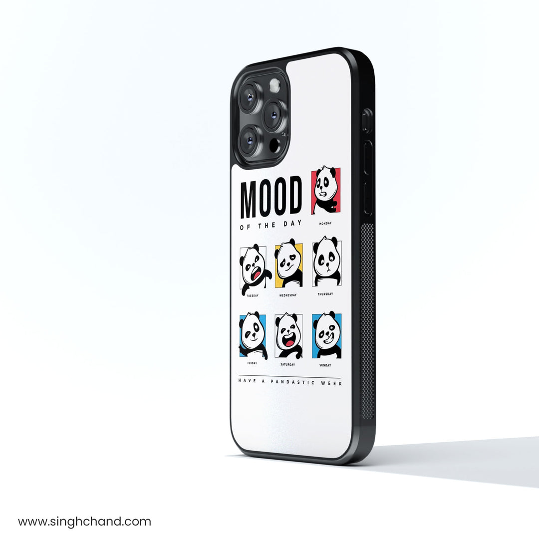 Panda Moodswings Glass Phone Case