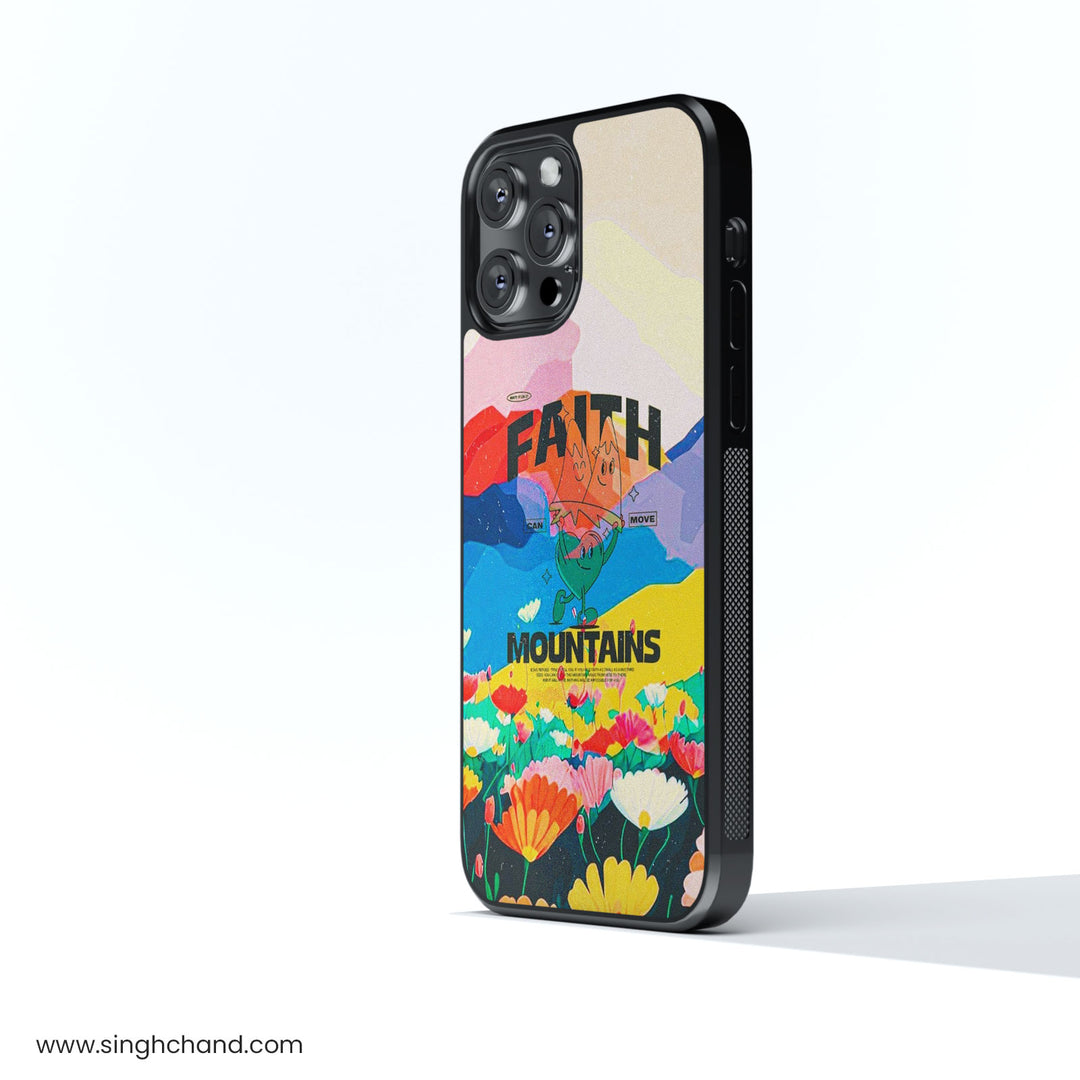 Move Mountains Glass Phone Case