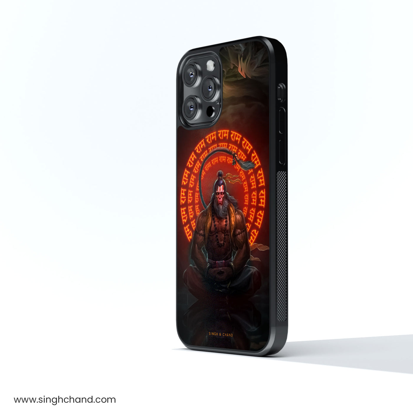 Ram Hanuman Glass Phone Case