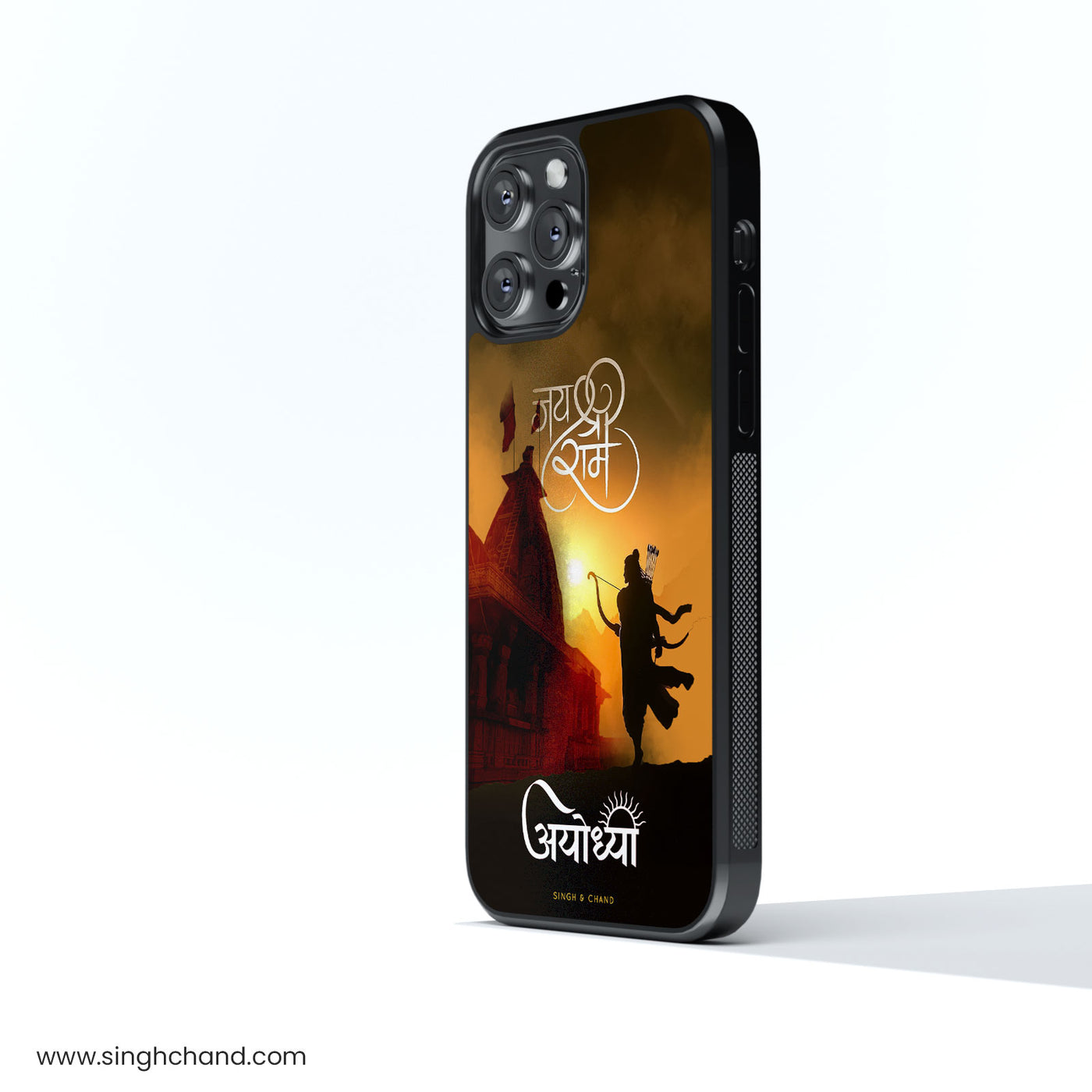 Ayodhya Ram Mandir Glass Phone Case