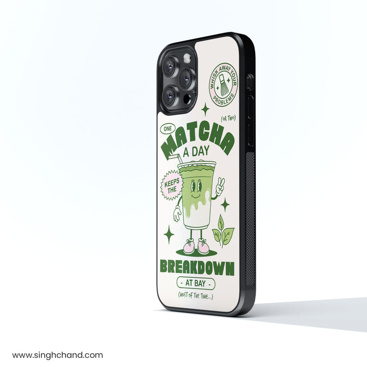 Matcha Breakdown Glass Phone Case