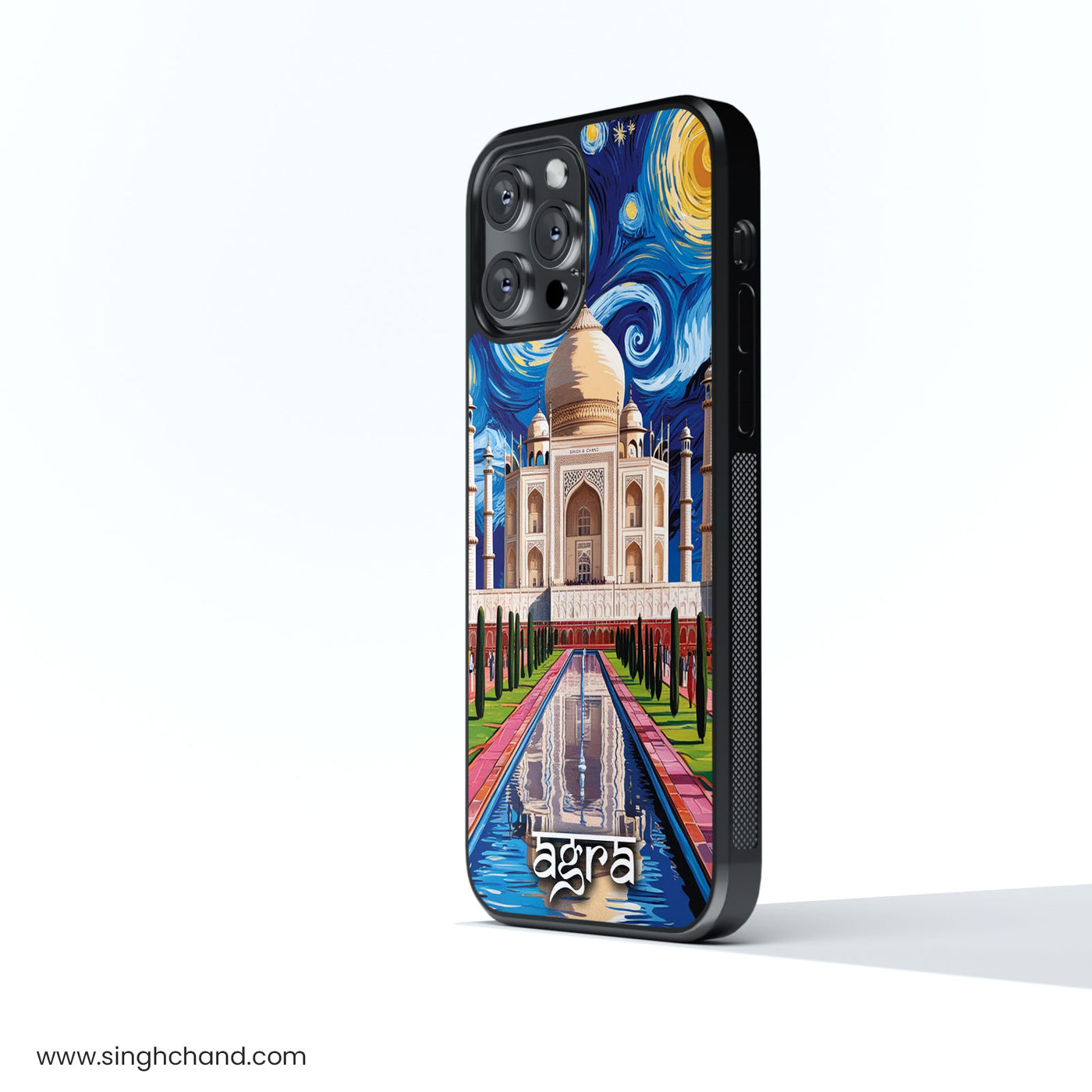 Agra Taj Mahal Historical Style City Style Glass Phone Case