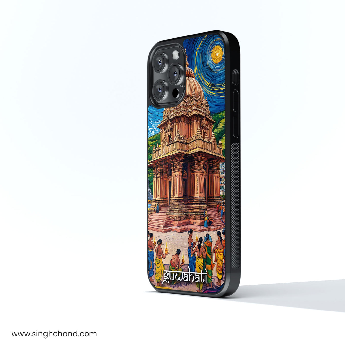 Guwahati Heritage City Style Glass Phone Case