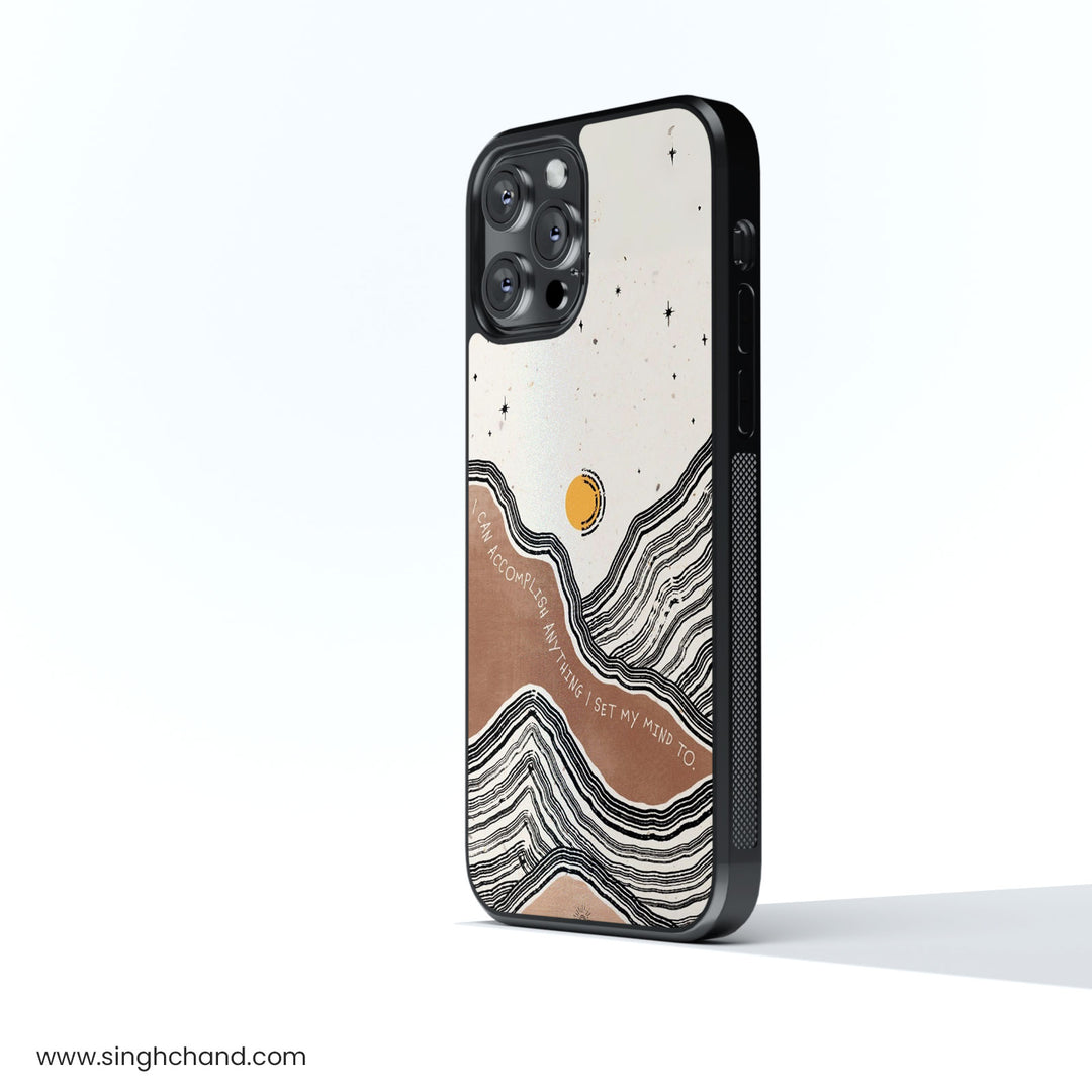 Mind Over Matter Glass Phone Case