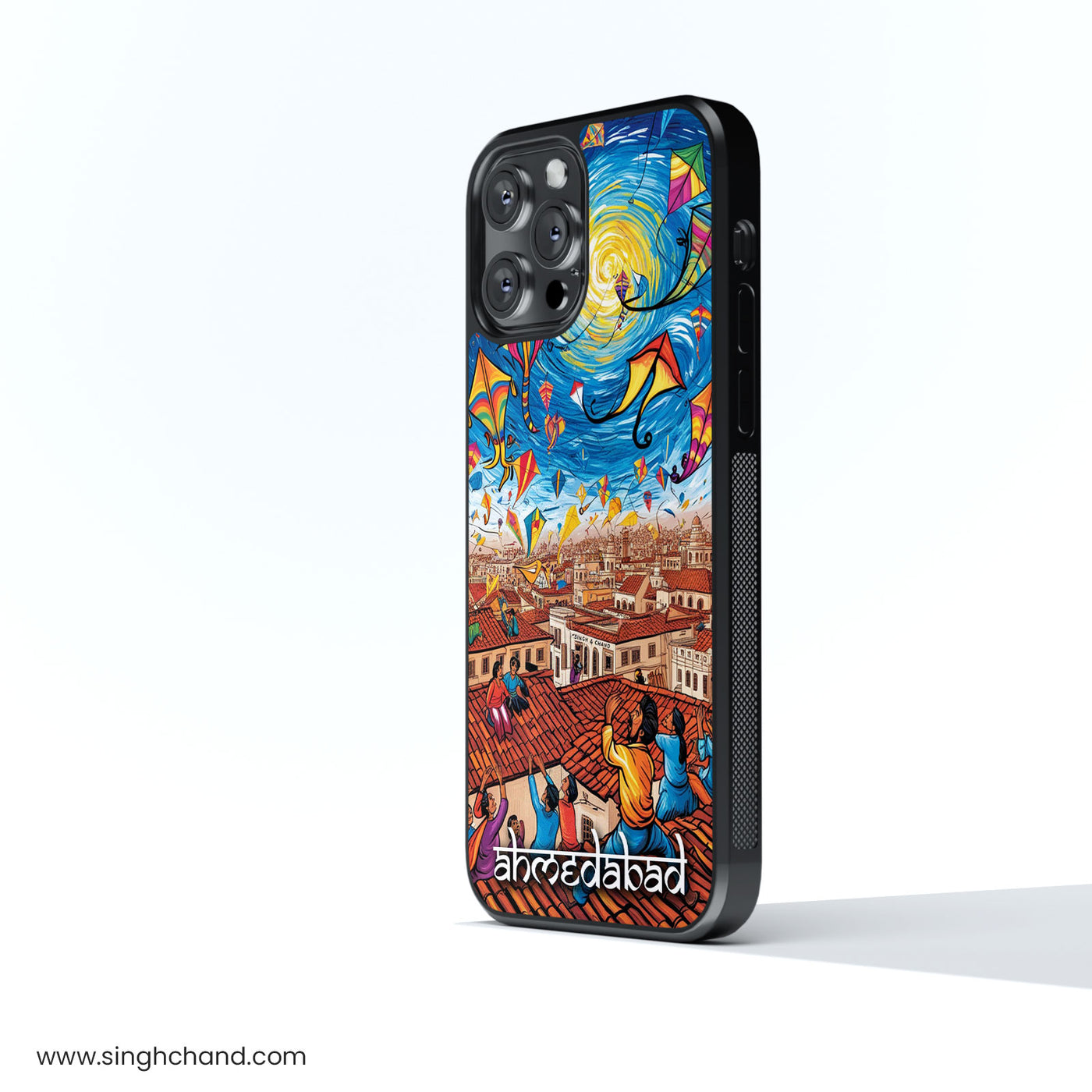 Ahmedabad Kite Festival City Style Glass Phone Case