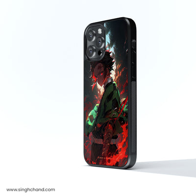 Tanjiro Demon Slayer Anime Glass Phone Case