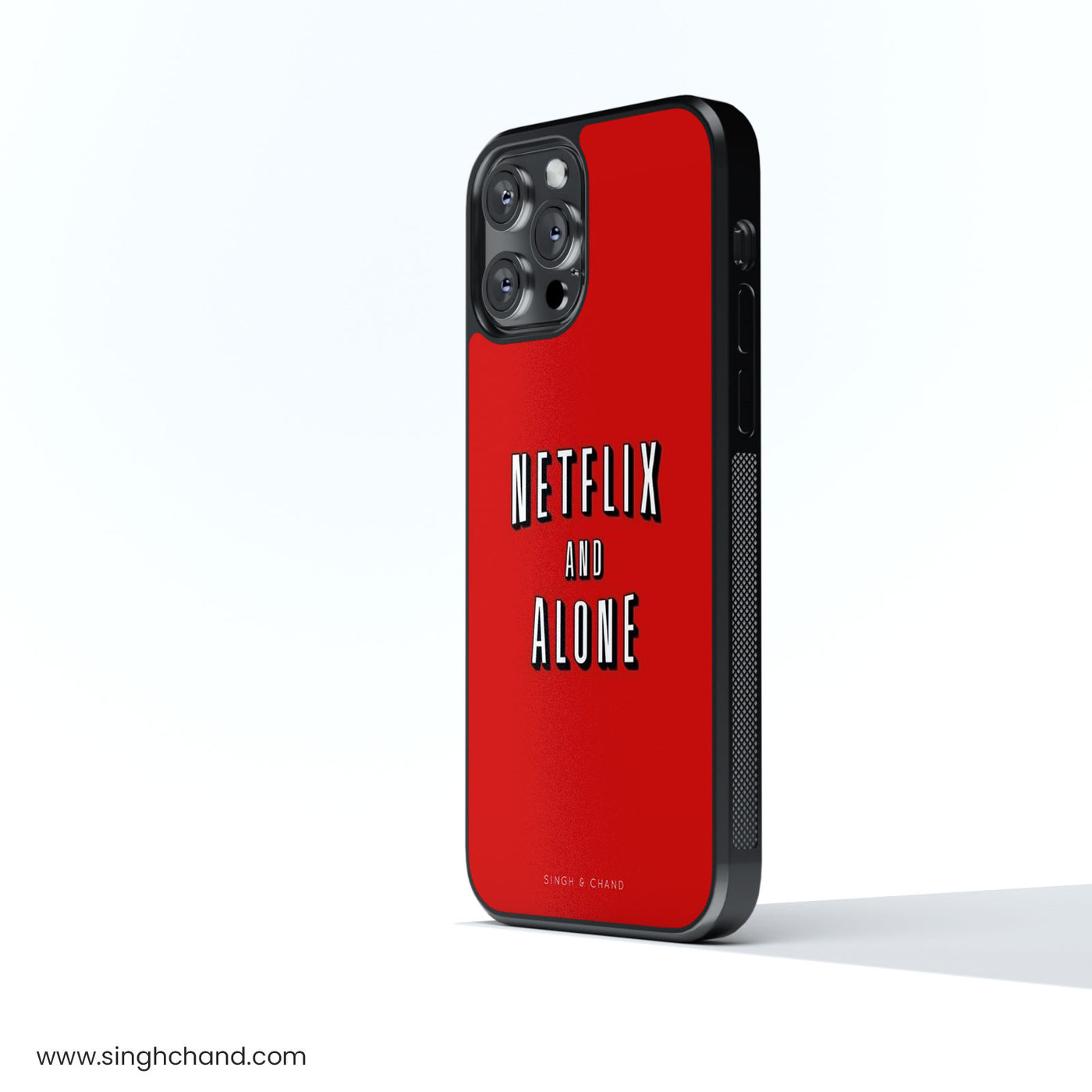 NETFLIX AND ALONE Glass Phone Case