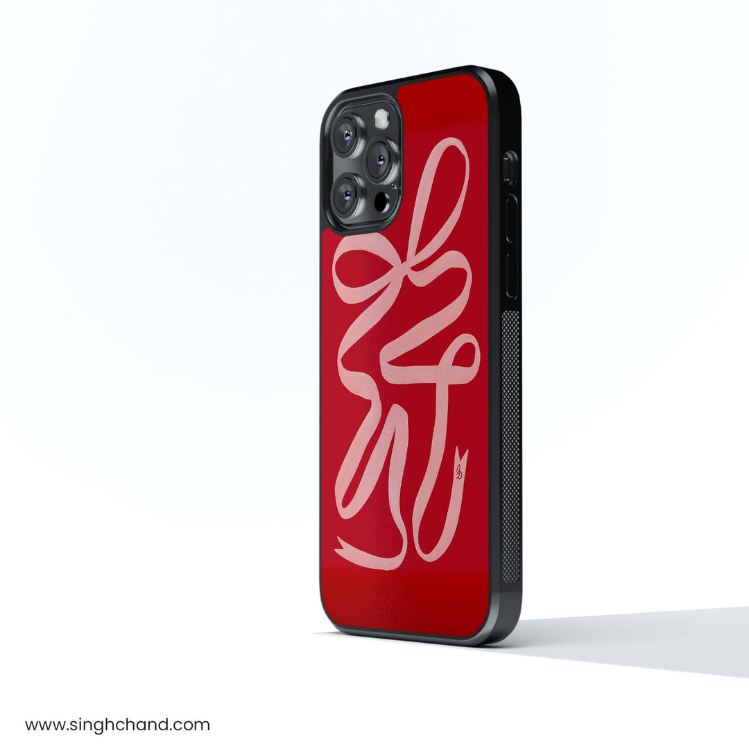 Ribbon Theory Glass Phone Case