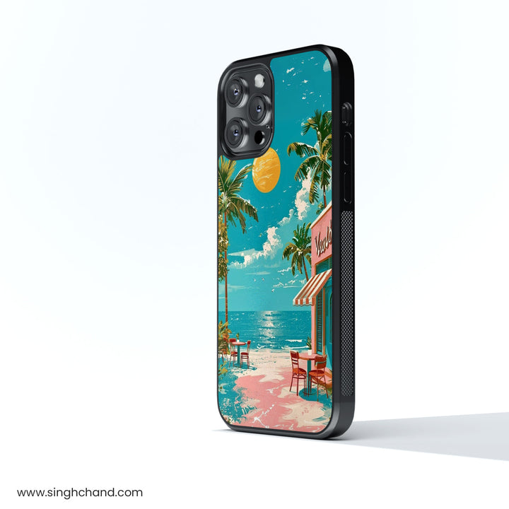 Vacation Blur Glass Phone Case