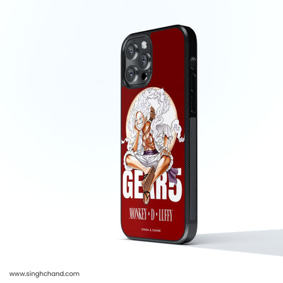 Gear 5 Luffy 3.0 One Piece Anime Glass Phone Case