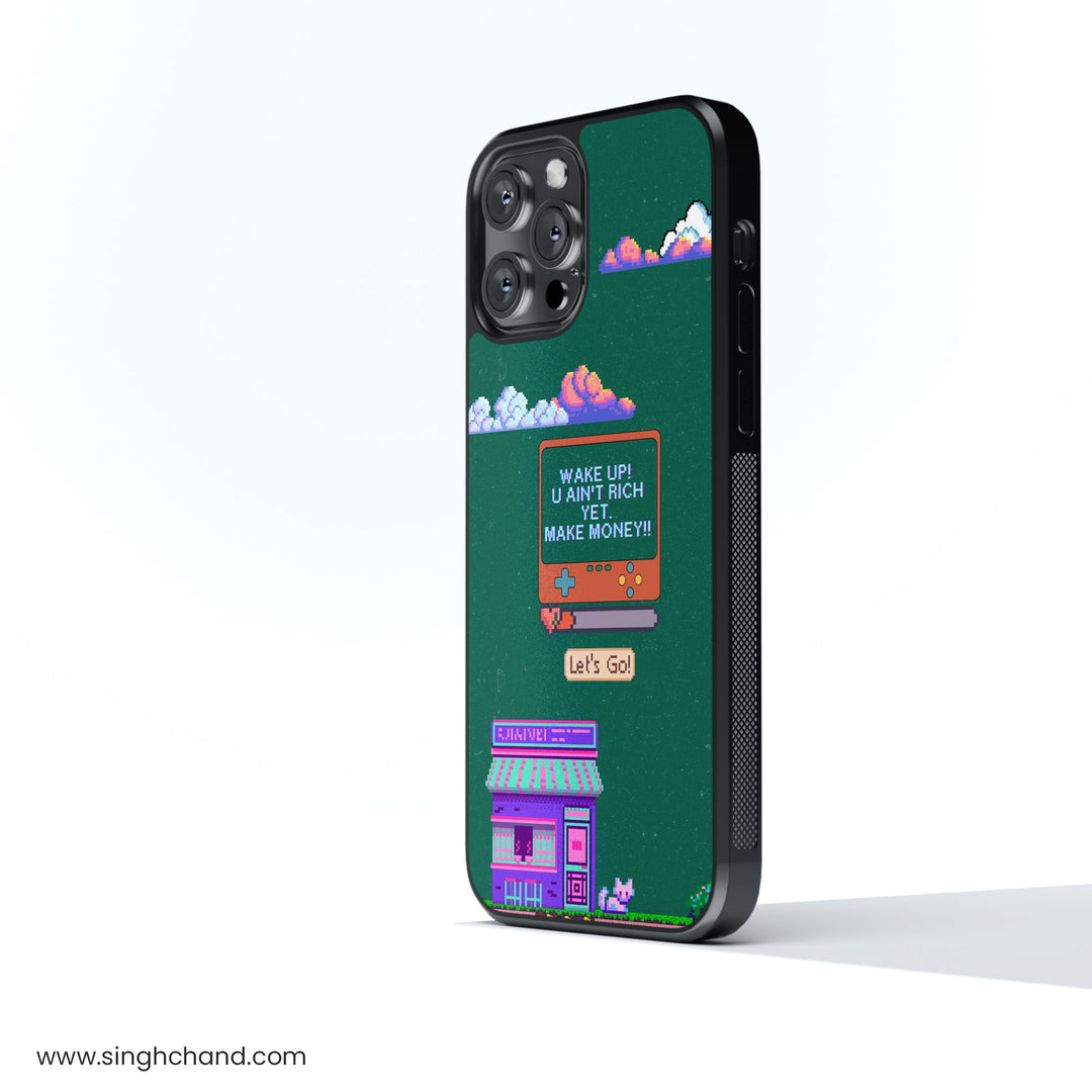 Pixel Rich Dreams Glass Phone Case
