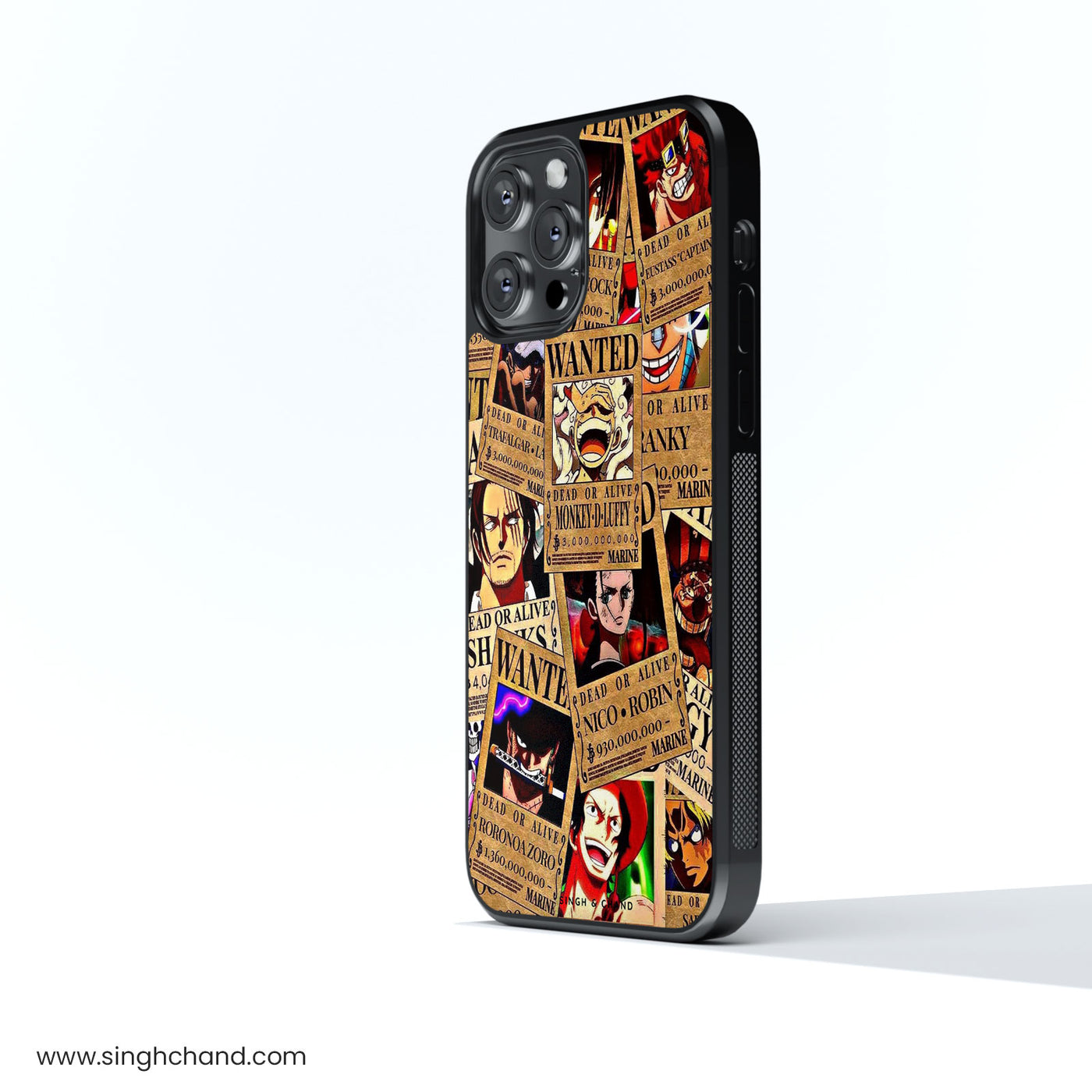 Wanted Posters One Piece Anime Glass Phone Case