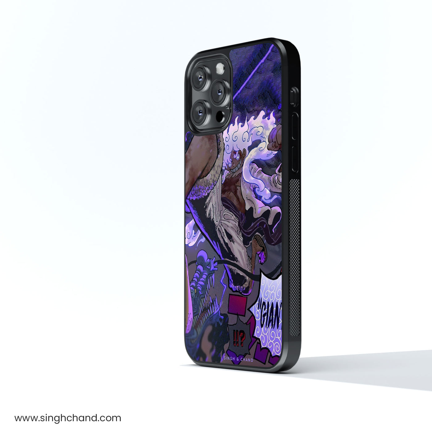 Gear 5 Luffy vs Kaido One Piece Anime Glass Phone Case