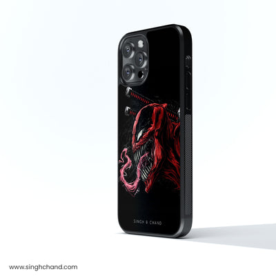 VENOM The red skull Glass Phone Case