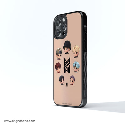 BTS TINY TAN Glass Phone Case