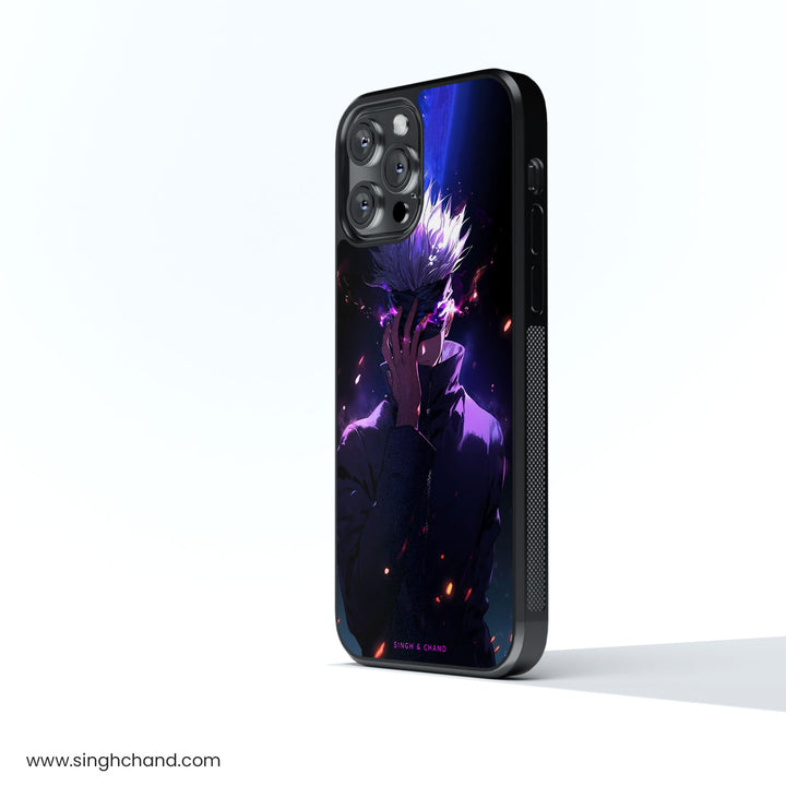 Gojo Satoru 1.0 Jujutsu Kaisen JJK Anime Glass Phone Case