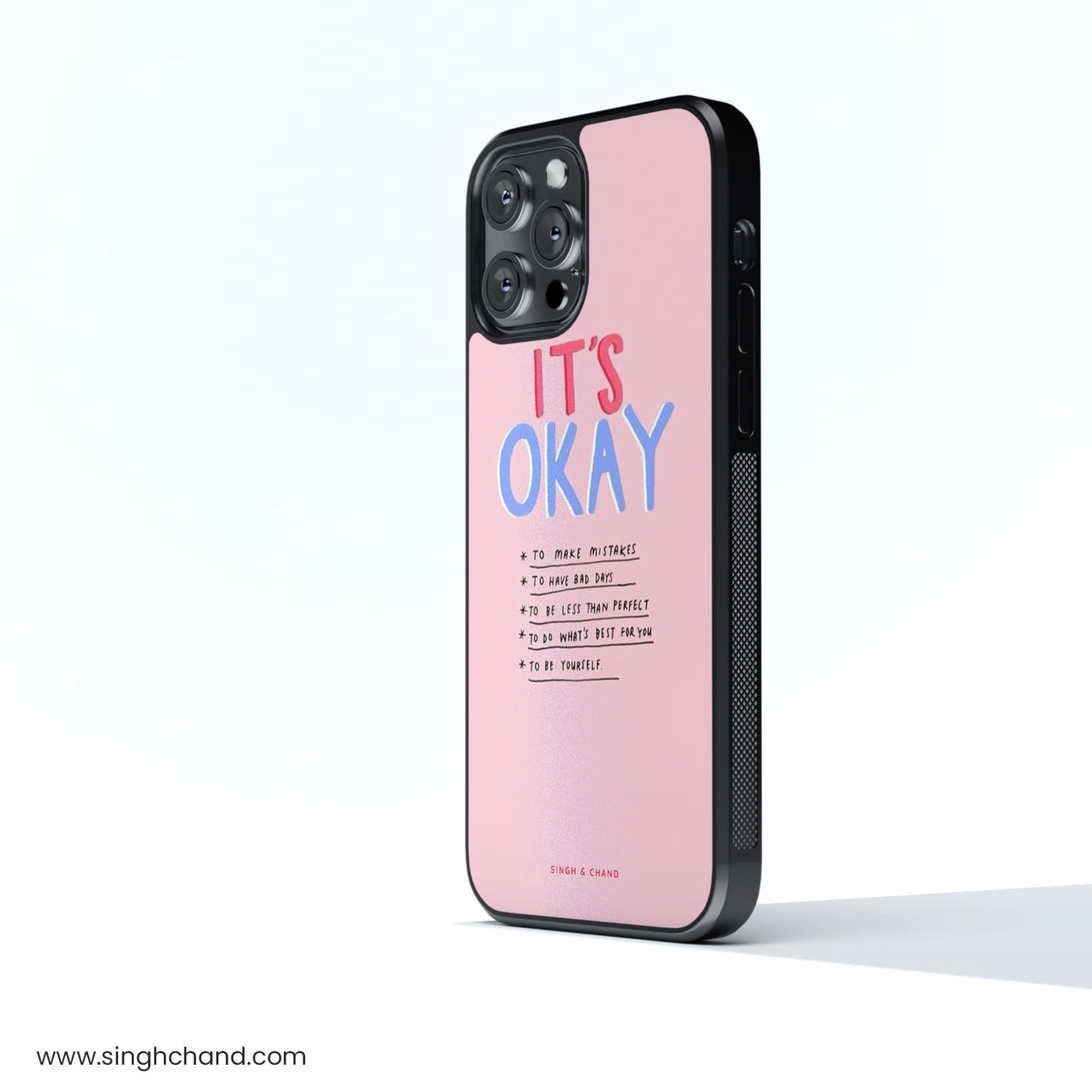 Self-Care Reminder Glass Phone Case