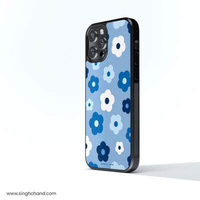 Blue Floral Dream 2.0 Glass Phone Case