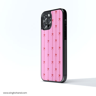 On Wednesdays We Wear Pink Glass Phone Case