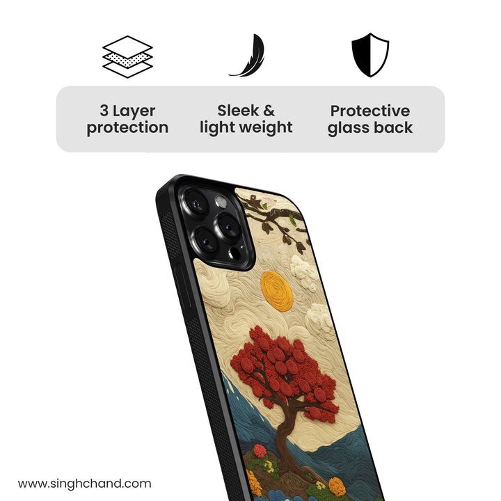 Threadscape Bloom Glass Phone Case