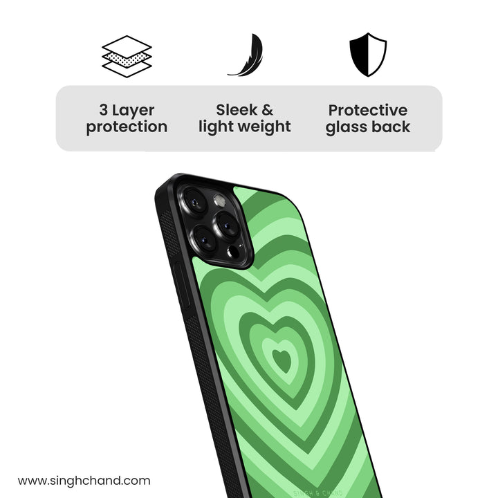 MINTY GREEN Glass Phone Case