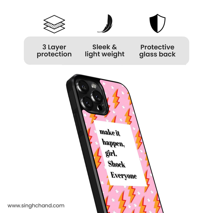 Shock ‘Em All Glass Phone Case