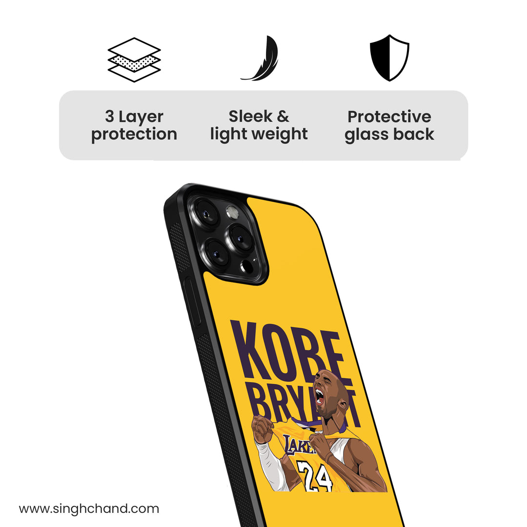 Kobe Bryant Glass Phone Case