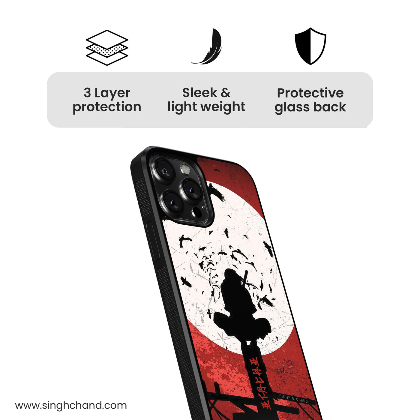 Itachi Limited Edition Glass Phone Case