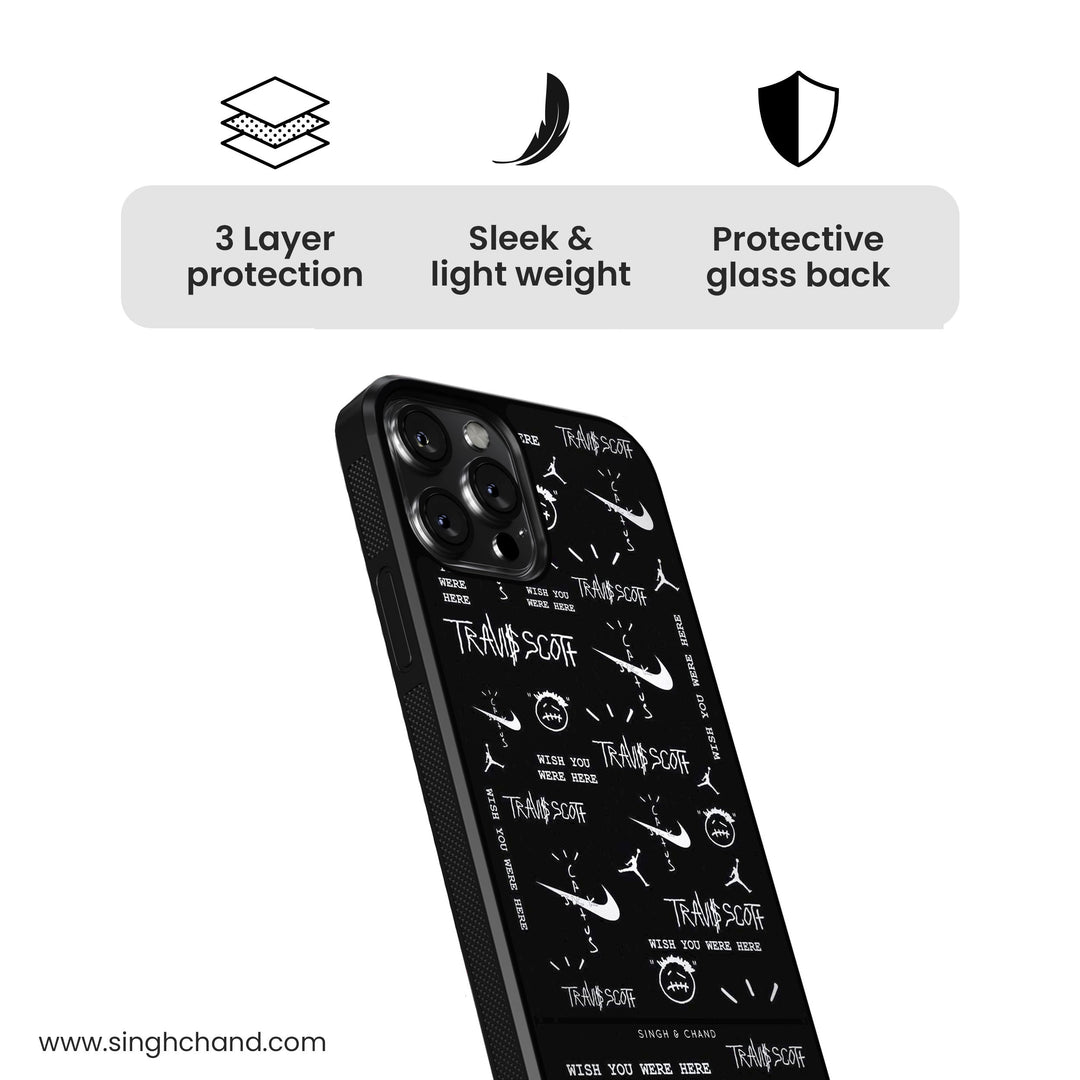 TRAVIS SCOTT NIKE EDITION Glass Phone Case