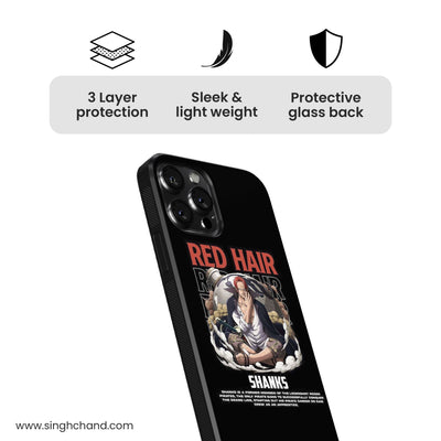 Shanks 2.0 One Piece Anime Glass Phone Case