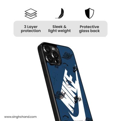 Nike Tick Glass Phone Case