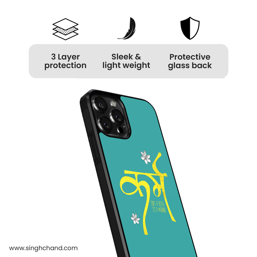 Karma Glass Phone Case